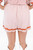 Burnt Orange White Embroidered Shorts