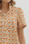 Floral Pattern Short Sleeve Top