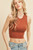 Rusty Brown Crop Top
