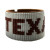 White Beaded Texas Cuff