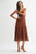 Rust Crochet Midi Dress