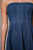 Striped Strapless Denim Dress