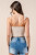 Cream Crop Burnt Orange Embroidery