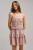 Gingham Tiered Smocked Mini Dress