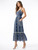 Navy Embroidered Maxi Dress