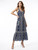 Navy Embroidered Maxi Dress