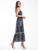 Navy Embroidered Maxi Dress