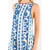 Blue Patterned Midi Dress