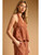 Burnt Orange Linen Halter Top