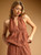 Burnt Orange Linen Halter Top
