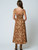 Floral Front Hook Midi Dress