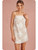 Cream Floral Mini Dress