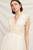Cream Lace Trimmed Midi Dress