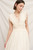Cream Lace Trimmed Midi Dress