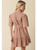 Burnt Orange Gingham Belted Dress
