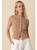 Striped Button Front Top