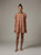 Terracotta Check Short Dress