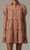 Terracotta Check Short Dress