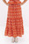 Burnt Orange Shayne Midi Skirt