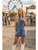 Vneck Denim Mini Dress