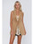Tan Faux Suede Fringe Vest