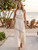 Cream Cutwork Maxi Dress