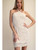 Floral Halter Dress with Fringe Hem