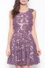 purple lace dress