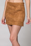 tan suede skirt