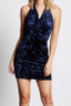 navy velvet dress