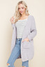 chenille open sweater