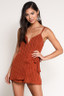 burnt orange romper