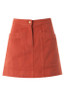 burnt orange skirt