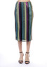 striped sequin midi skirt