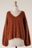 burnt orange sweater