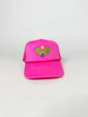 Pink Pickleball Paddles Trucker Hat