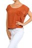 burnt orange top