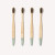 Adult Bamboo Toothbrush - 4 pack - Medium Bristles