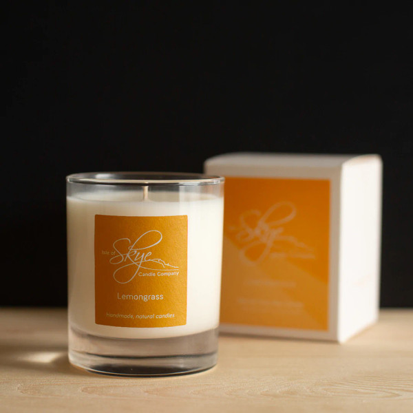 lemongrass tumbler candle by Skye Candles