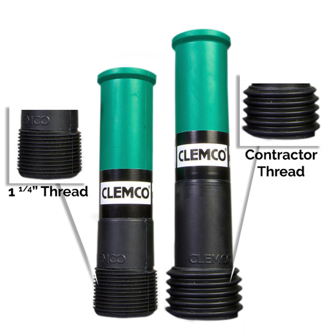 Clemco TXP-6 Blast Nozzle, 1-1/4 inch entry, Tungsten Carbide Lined,  Contractor Thread