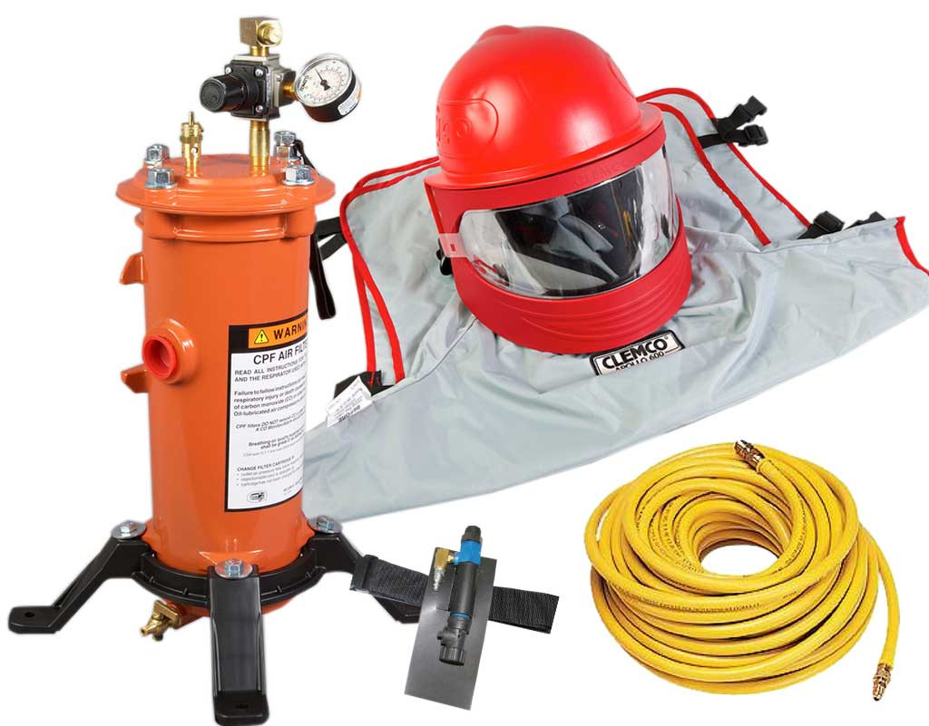 Clemco Apollo 600 HP Supplied Air Respirator with CCAC, 50 ...