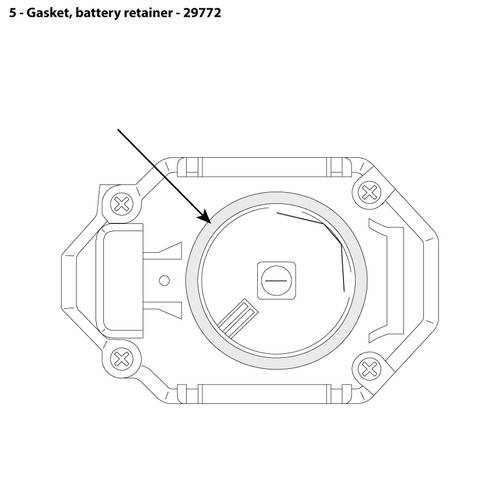 CMS-4 Battery Retainer Gasket