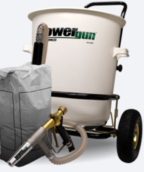 Clemco Power Gun with Cart & Hopper