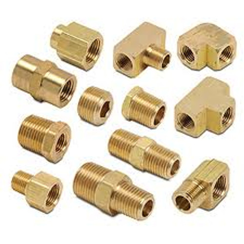 Brass Adaptor, 1/8 inch NPS, MJIC