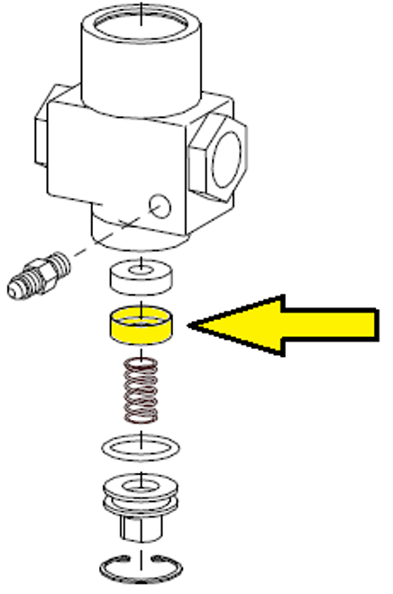 Valve washer retainer, 1/2 inch inlet