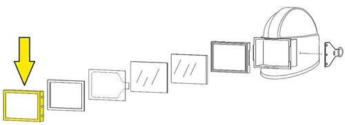 20976 Clemco Apollo 20 Lens Frame