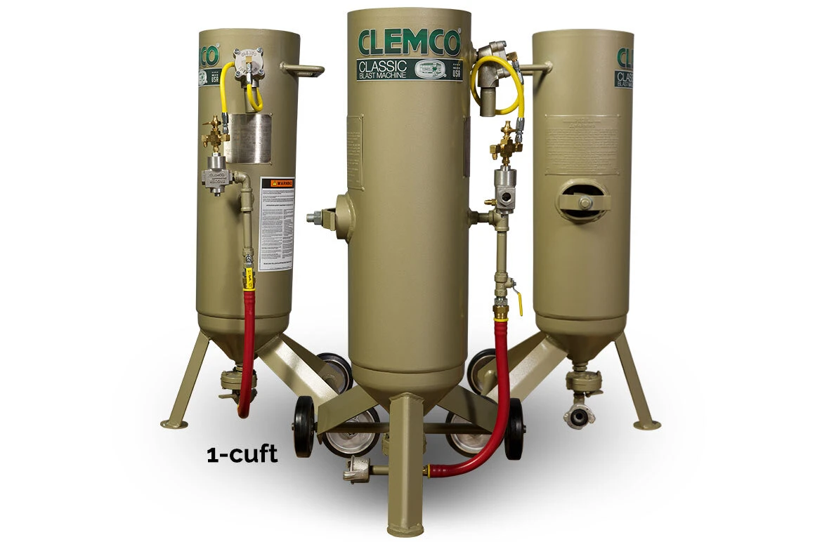 1 cuft Abrasive Blast Machine | 180&deg; view- right, front, and left sides