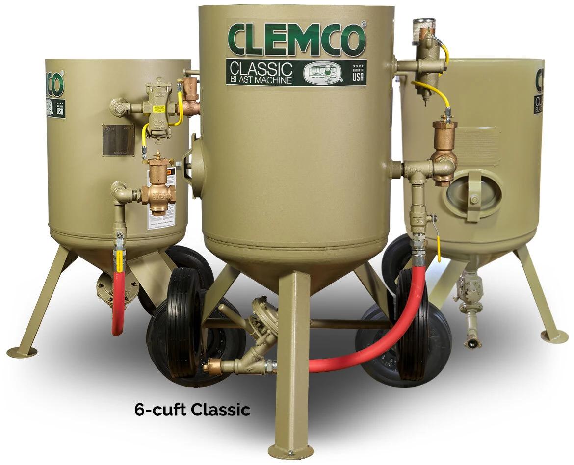 6 cuft Classic Abrasive Blast Machine | 180&deg; view- right, front, and left sides