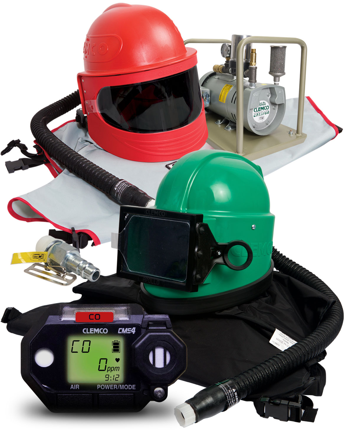 Apollo LP Respirator Systems and Accessories a group of safety gear