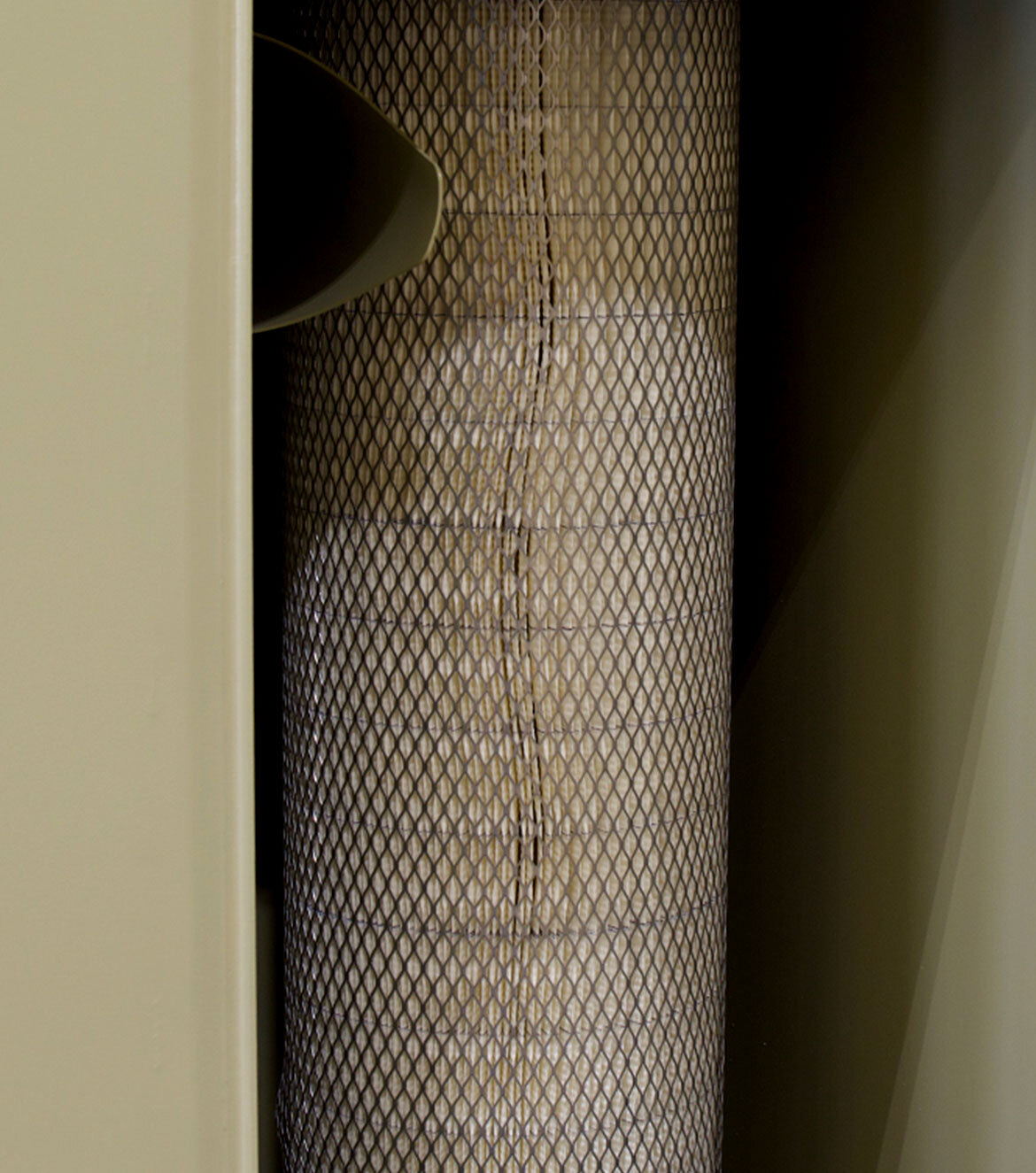 close up of filter cartridge